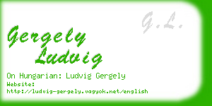 gergely ludvig business card